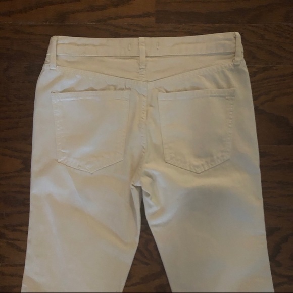 Women’s Free People Cream Raw Hem Cropped Jeans - Picture 7 of 8